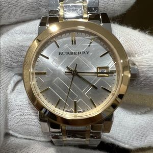 NIB Two Tone Burberry Watch
